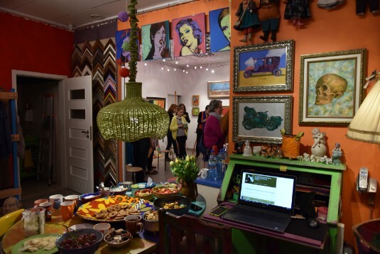 artstudio, wnętrze pracowni